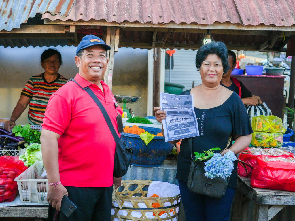 Samsat Badung Gelar Aksi Bersih Sampah dan Sosialisasi Pemutihan Sanksi Denda Pajak Kendaraan